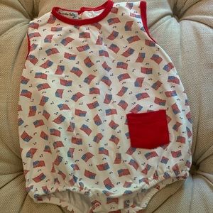 Magnolia Baby American Flag Baby Boys Bubble